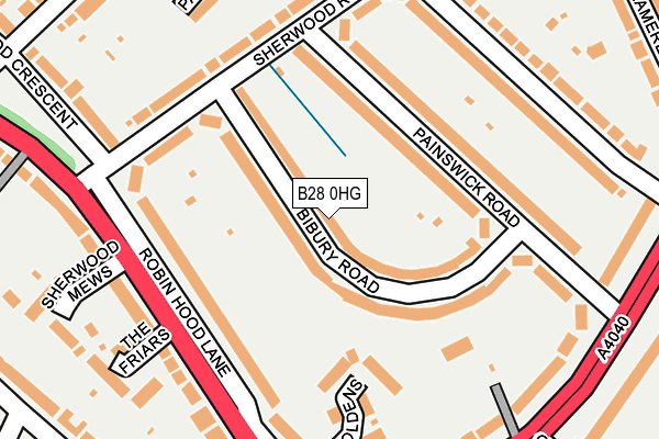 B28 0HG map - OS OpenMap – Local (Ordnance Survey)