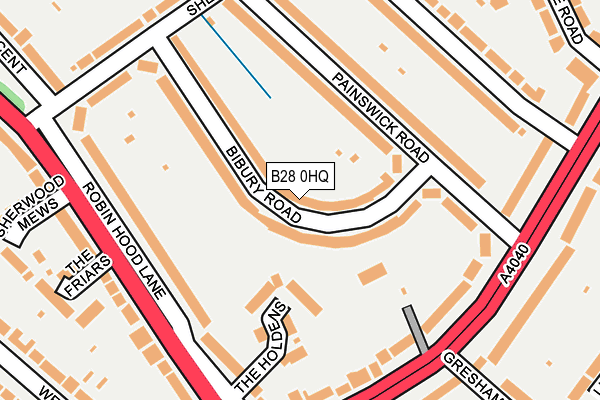 B28 0HQ map - OS OpenMap – Local (Ordnance Survey)