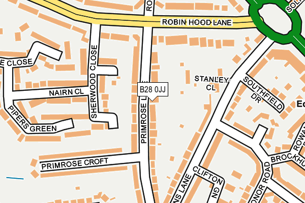 B28 0JJ map - OS OpenMap – Local (Ordnance Survey)