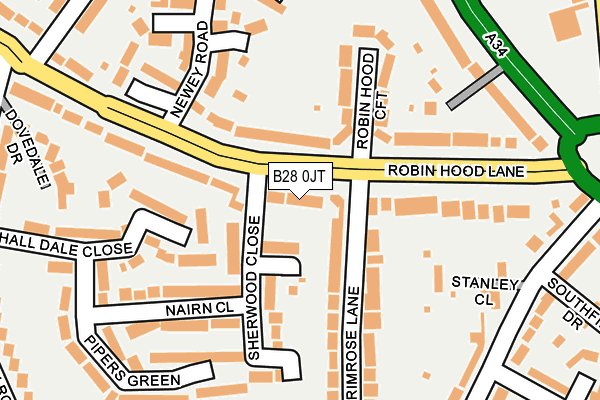 B28 0JT map - OS OpenMap – Local (Ordnance Survey)