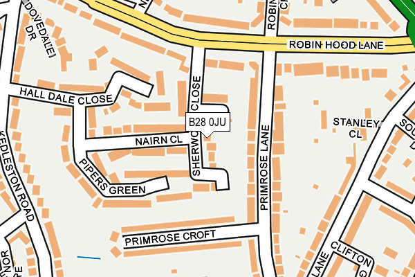 B28 0JU map - OS OpenMap – Local (Ordnance Survey)
