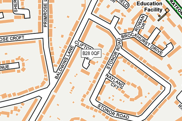B28 0QF map - OS OpenMap – Local (Ordnance Survey)
