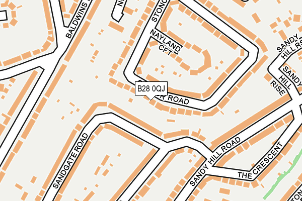 B28 0QJ map - OS OpenMap – Local (Ordnance Survey)