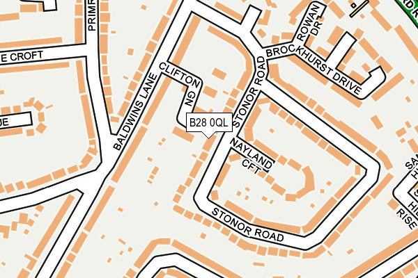 B28 0QL map - OS OpenMap – Local (Ordnance Survey)