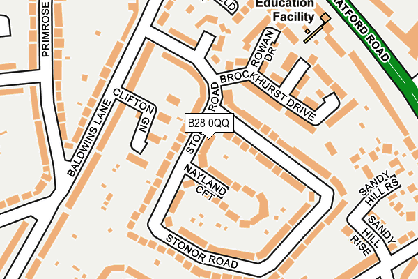 B28 0QQ map - OS OpenMap – Local (Ordnance Survey)