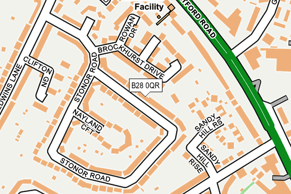 B28 0QR map - OS OpenMap – Local (Ordnance Survey)