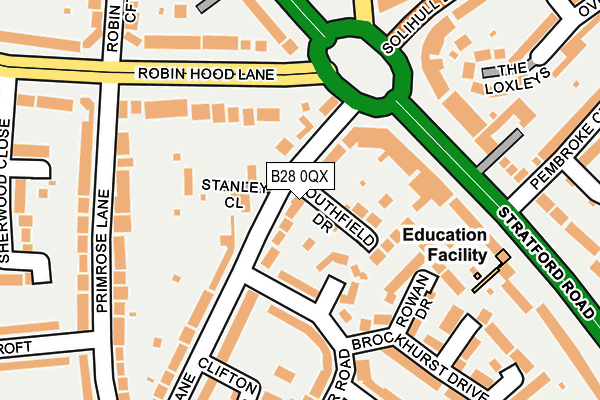 B28 0QX map - OS OpenMap – Local (Ordnance Survey)