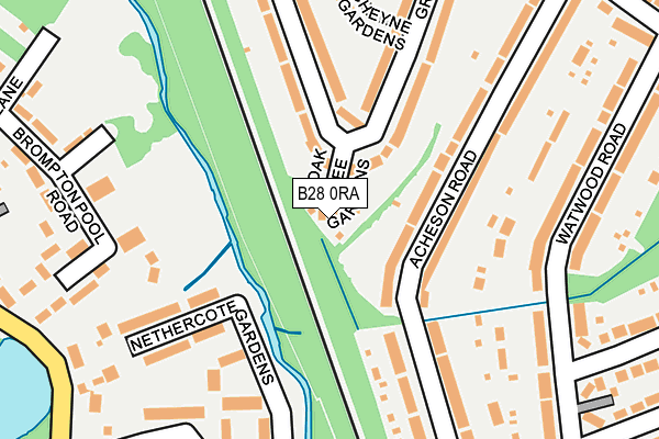 B28 0RA map - OS OpenMap – Local (Ordnance Survey)