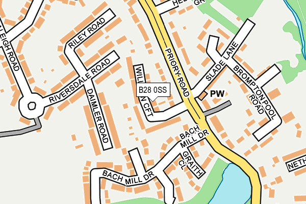 B28 0SS map - OS OpenMap – Local (Ordnance Survey)