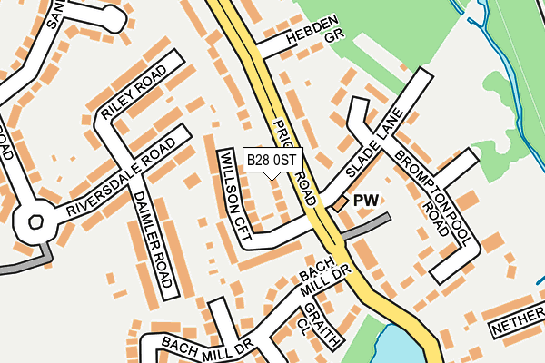 B28 0ST map - OS OpenMap – Local (Ordnance Survey)