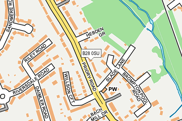 B28 0SU map - OS OpenMap – Local (Ordnance Survey)