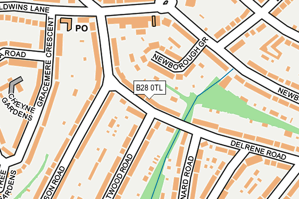 B28 0TL map - OS OpenMap – Local (Ordnance Survey)