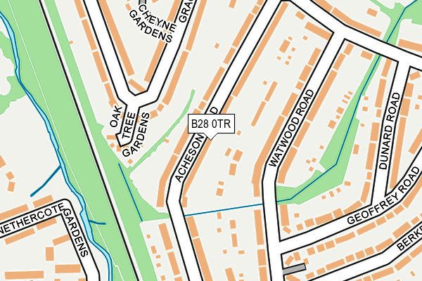 B28 0TR map - OS OpenMap – Local (Ordnance Survey)