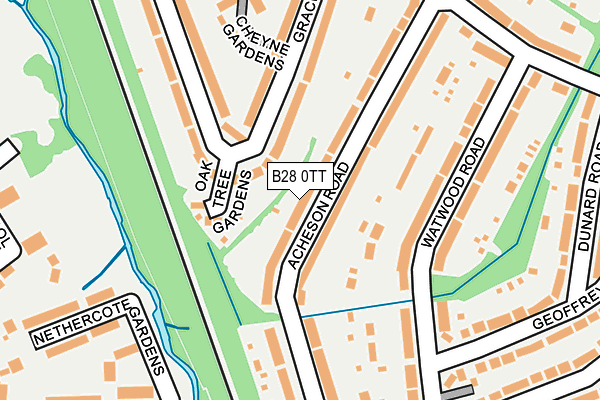 B28 0TT map - OS OpenMap – Local (Ordnance Survey)