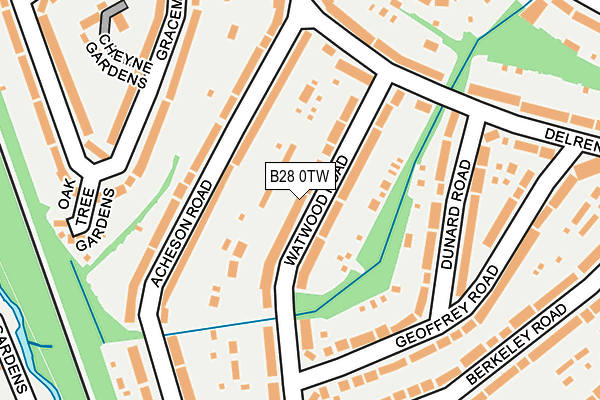 B28 0TW map - OS OpenMap – Local (Ordnance Survey)