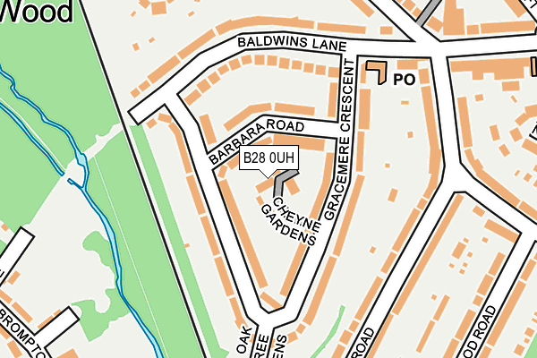 B28 0UH map - OS OpenMap – Local (Ordnance Survey)