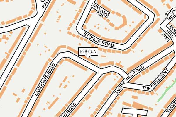 B28 0UN map - OS OpenMap – Local (Ordnance Survey)