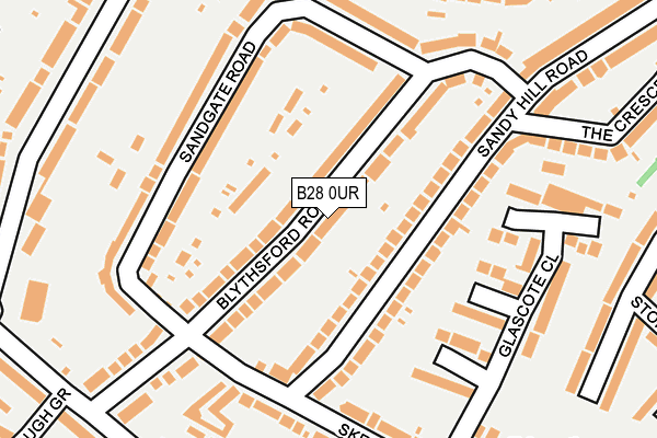 B28 0UR map - OS OpenMap – Local (Ordnance Survey)