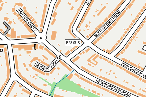 B28 0US map - OS OpenMap – Local (Ordnance Survey)