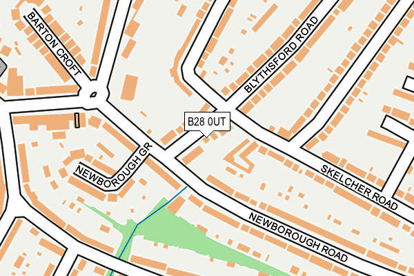 B28 0UT map - OS OpenMap – Local (Ordnance Survey)
