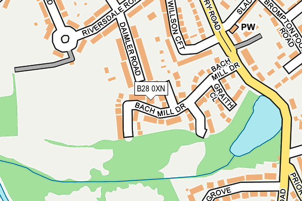 B28 0XN map - OS OpenMap – Local (Ordnance Survey)