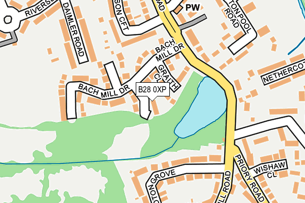 B28 0XP map - OS OpenMap – Local (Ordnance Survey)