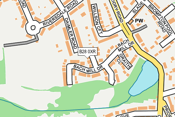 B28 0XR map - OS OpenMap – Local (Ordnance Survey)