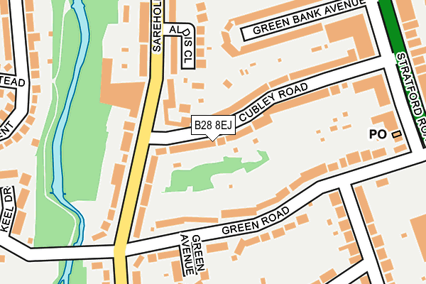 B28 8EJ map - OS OpenMap – Local (Ordnance Survey)