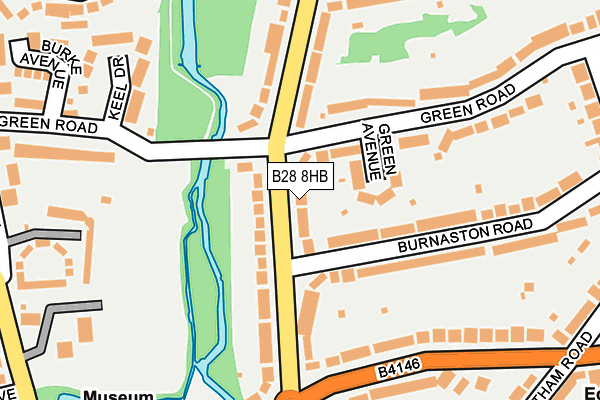 B28 8HB map - OS OpenMap – Local (Ordnance Survey)