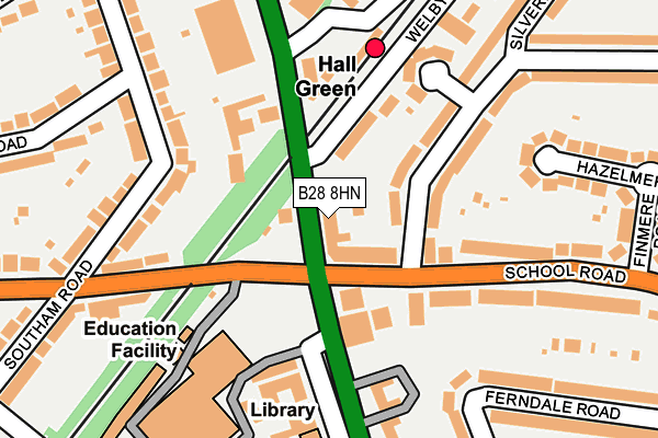 B28 8HN map - OS OpenMap – Local (Ordnance Survey)