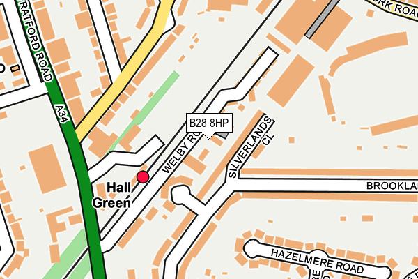 B28 8HP map - OS OpenMap – Local (Ordnance Survey)