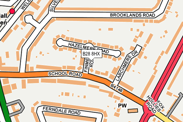 B28 8HX map - OS OpenMap – Local (Ordnance Survey)