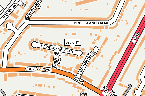 B28 8HY map - OS OpenMap – Local (Ordnance Survey)