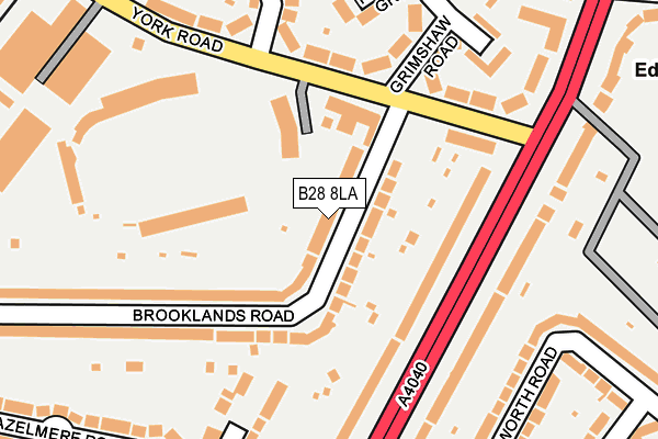 B28 8LA map - OS OpenMap – Local (Ordnance Survey)