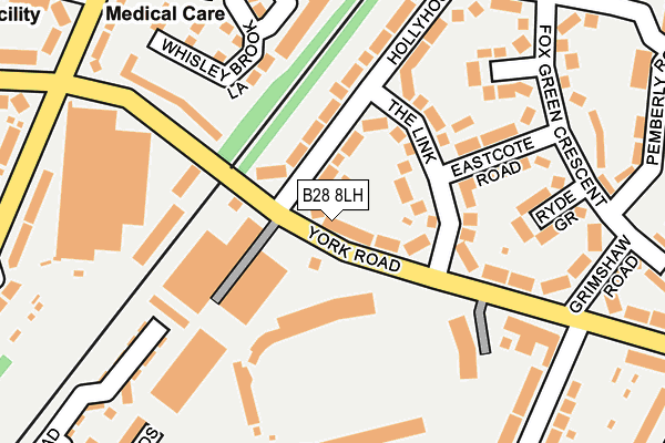B28 8LH map - OS OpenMap – Local (Ordnance Survey)