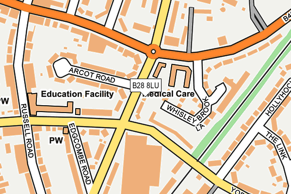 B28 8LU map - OS OpenMap – Local (Ordnance Survey)