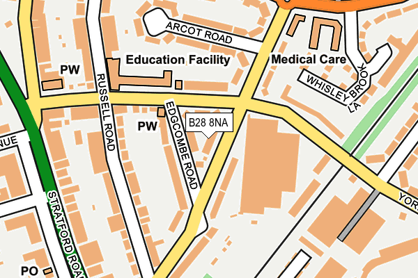 B28 8NA map - OS OpenMap – Local (Ordnance Survey)