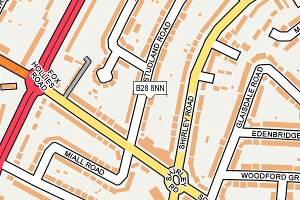 B28 8NN map - OS OpenMap – Local (Ordnance Survey)