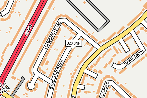 B28 8NP map - OS OpenMap – Local (Ordnance Survey)