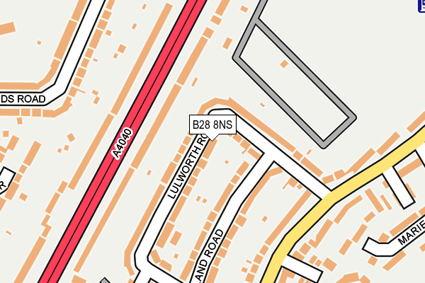 B28 8NS map - OS OpenMap – Local (Ordnance Survey)