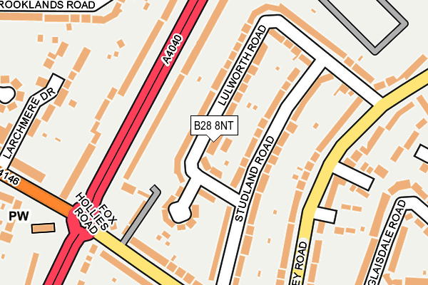 B28 8NT map - OS OpenMap – Local (Ordnance Survey)