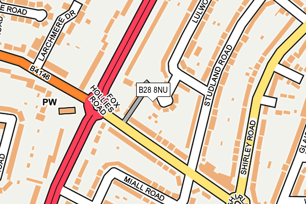 B28 8NU map - OS OpenMap – Local (Ordnance Survey)
