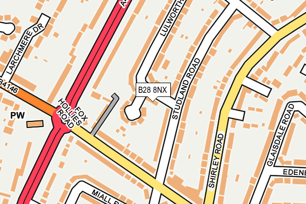 B28 8NX map - OS OpenMap – Local (Ordnance Survey)