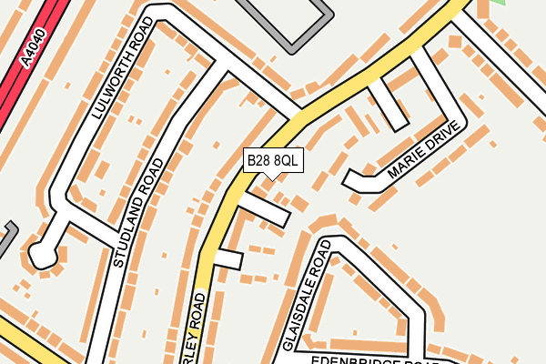 B28 8QL map - OS OpenMap – Local (Ordnance Survey)