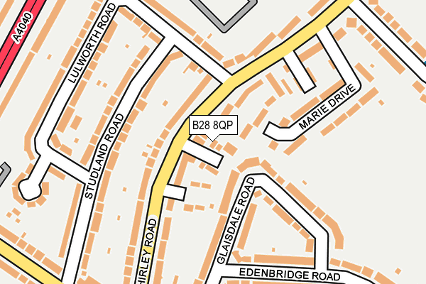 B28 8QP map - OS OpenMap – Local (Ordnance Survey)