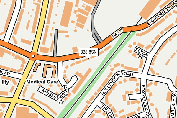 B28 8SN map - OS OpenMap – Local (Ordnance Survey)