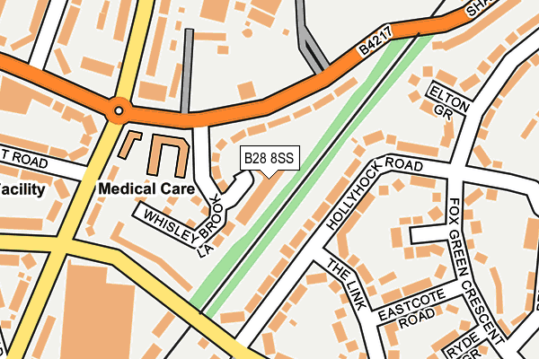 B28 8SS map - OS OpenMap – Local (Ordnance Survey)