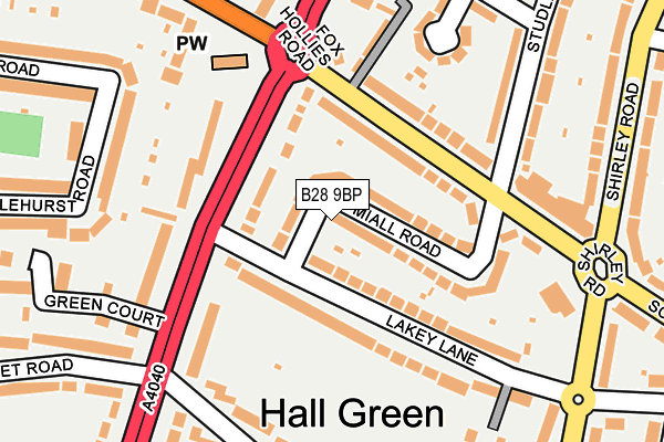 B28 9BP map - OS OpenMap – Local (Ordnance Survey)