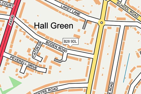 B28 9DL map - OS OpenMap – Local (Ordnance Survey)