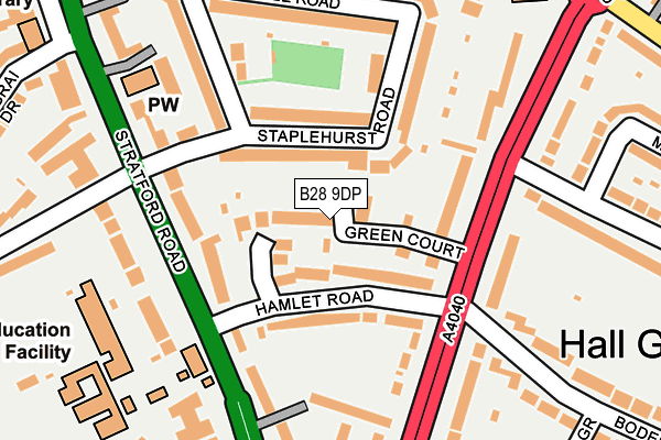 B28 9DP map - OS OpenMap – Local (Ordnance Survey)